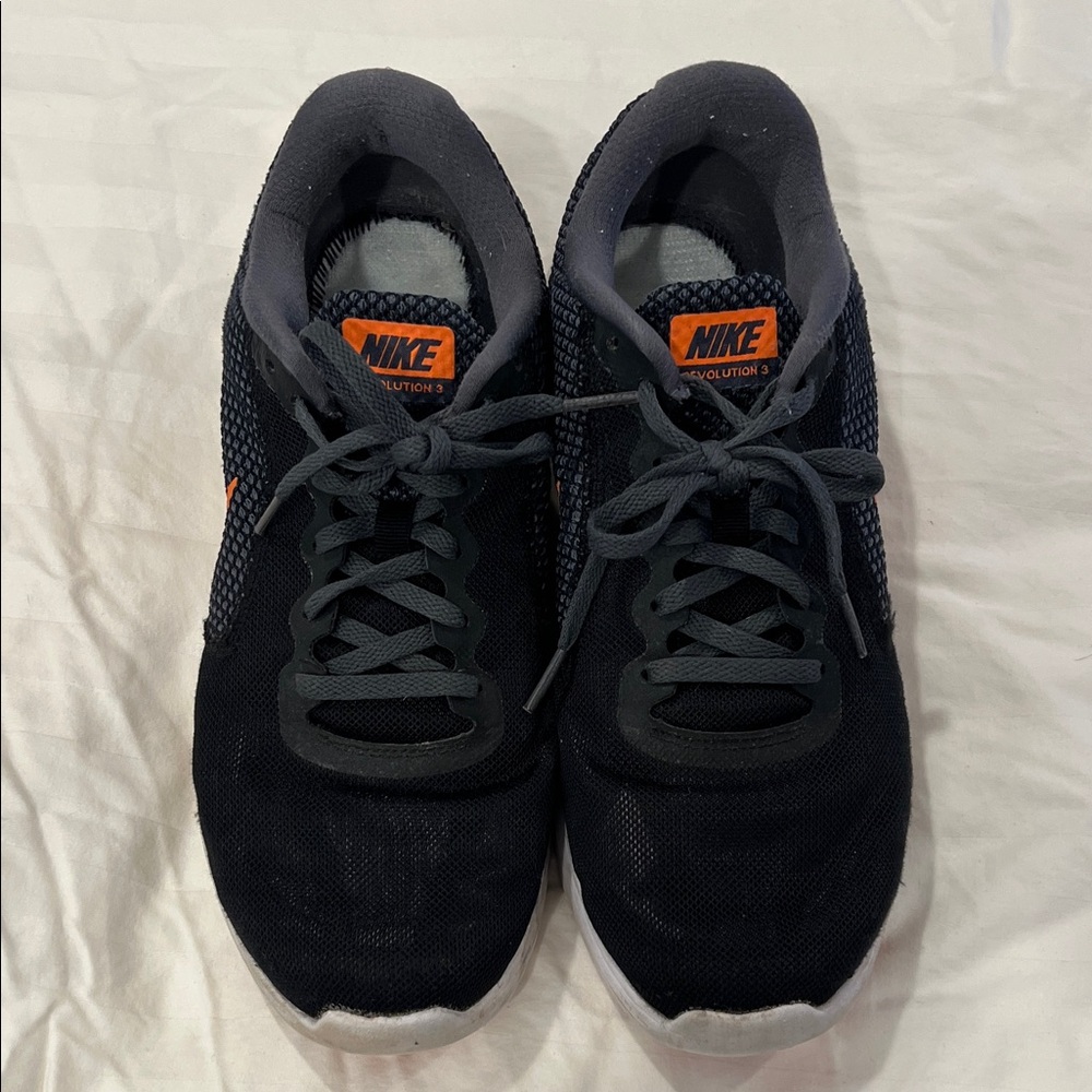 Nike Men's Black & Orange Running Shoes
